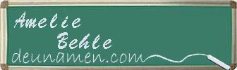 Amelie Behle Visitenkarte